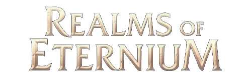 Realms of Eternium - Web3 P2E MMORPG Game Title Logo